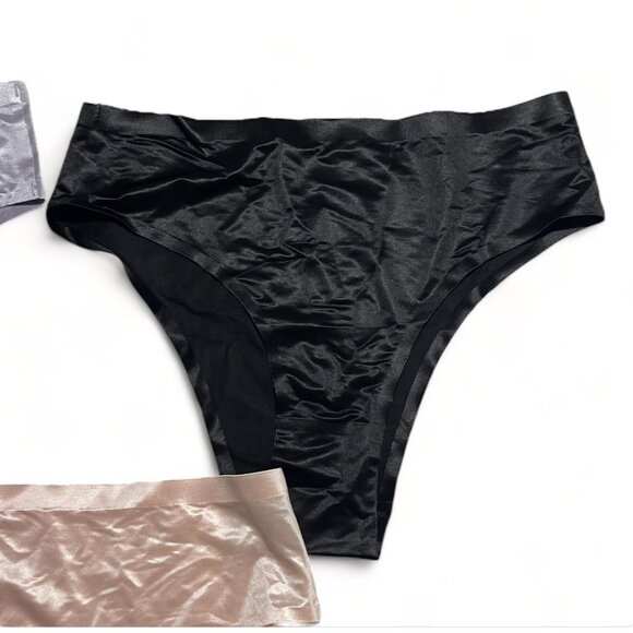 Set Of 3 Underwear Polyamide & Elastane Womens Size L, New - Picture 3 of 11